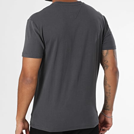 Tommy Jeans - Tee Shirt Linear Logo 0744 Gris Anthracite