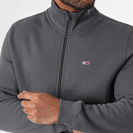 Tommy Jeans - Sweat Zippé Fleece Zip 0340 Gris Anthracite