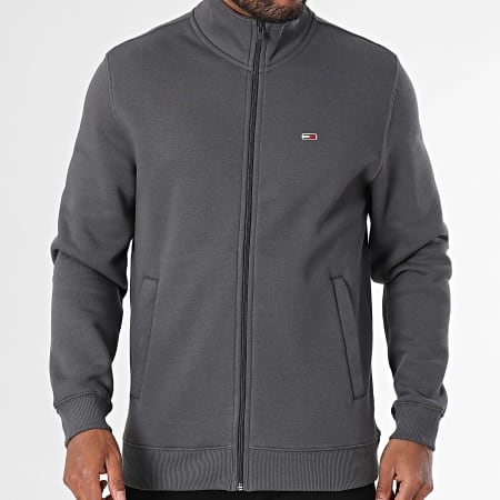Tommy Jeans - Sweat Zippé Fleece Zip 0340 Gris Anthracite