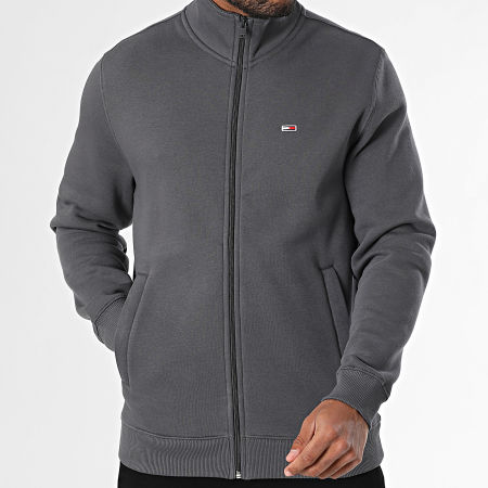 Tommy Jeans - Sweat Zippé Fleece Zip 0340 Gris Anthracite