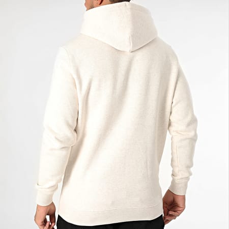 Tommy Jeans - Sweat Capuche Linear Logo 0746 Beige Chiné