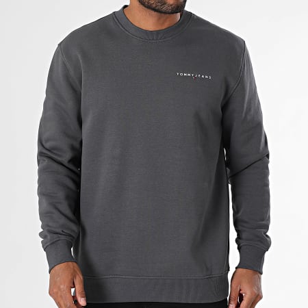Tommy Jeans - Sweat Crewneck Linear 0249 Gris Anthracite