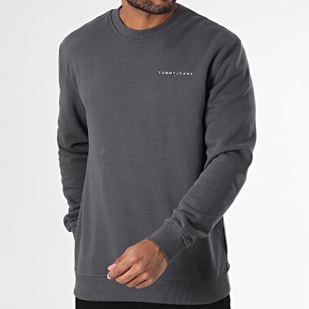 Tommy Jeans - Sweat Crewneck Linear 0249 Gris Anthracite