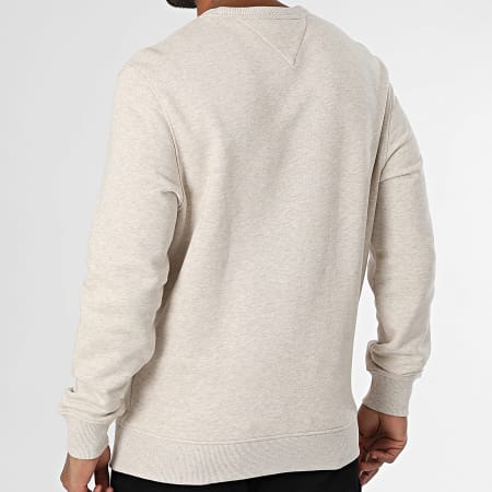 Tommy Jeans - Sweat Crewneck Badge 0660 Beige Chiné