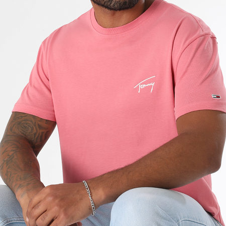 Tommy Jeans - Tee Shirt Signature 1140 Rose