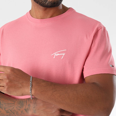 Tommy Jeans - Tee Shirt Signature 1140 Rose