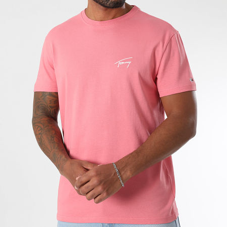 Tommy Jeans - Tee Shirt Signature 1140 Rose