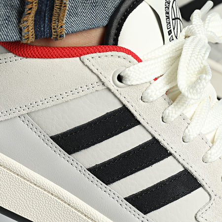 Adidas Sportswear - Baskets Rapid Court Low JR3158 Grey One Core Black Collegiate Red