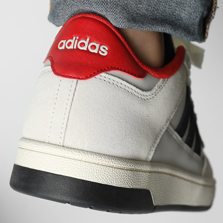 Adidas Sportswear - Baskets Rapid Court Low JR3158 Grey One Core Black Collegiate Red