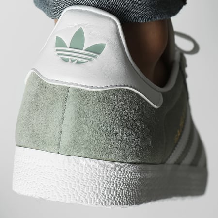Adidas Originals - Baskets Gazelle JH5384 Silver Green Footwear White Gold Metallic
