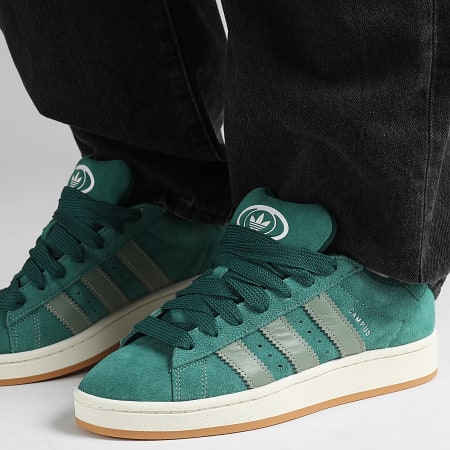 Adidas Originals - Baskets Campus 00s JH8794 Collegiate Green Zilver Groen Off White