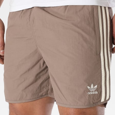 Adidas Originals - Short Jogging A Bandes Sprinter JP1021 Marron Clair