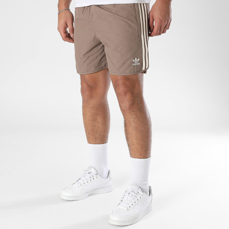 Adidas Originals - Short Jogging A Bandes Sprinter JP1021 Marron Clair