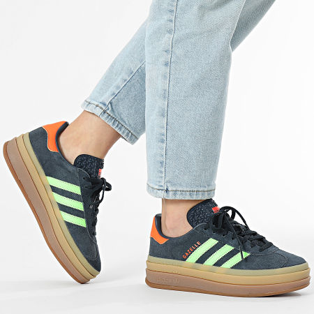 Adidas Originals - Baskets Femme Gazelle Bold W JH9667 Aurora Ink Solar Orange Gum 5