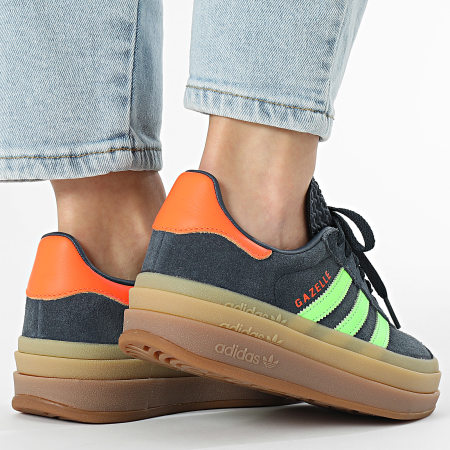 Adidas Originals - Baskets Femme Gazelle Bold W JH9667 Aurora Ink Solar Orange Gum 5