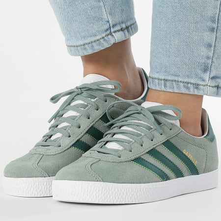 adidas gazelle silver green womens adidas Gazelle ADV Grey Two / Chalk White / Gold Metallic 10.5