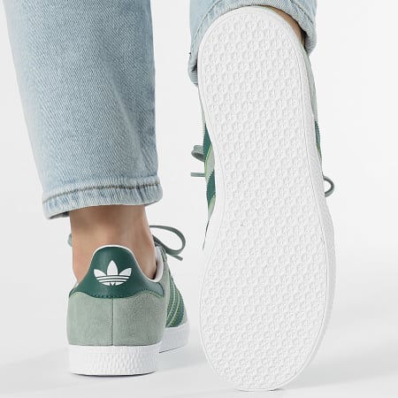 Tenis adidas mujer blancos con verde online