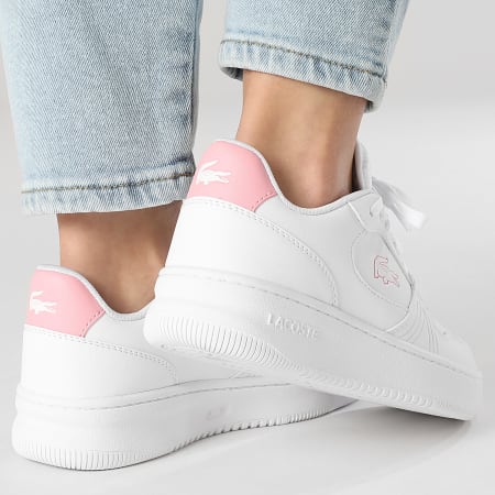 Lacoste - Zapatillas Mujer L001 Set 224 Blanco Rosa Claro