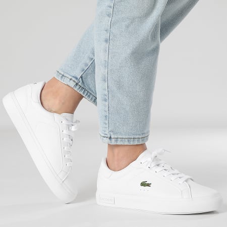 Lacoste - Zapatillas Powercourt 0721 Blanco, mujer