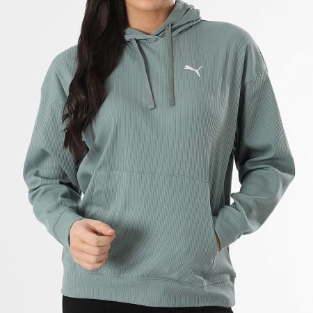 Sweat Capuche Femme Elevated 685023 Vert