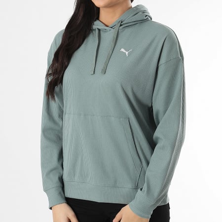 Puma - Sweat Capuche Femme Elevated 685023 Vert