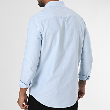 Tommy Jeans - Chemise Manches Longues Regular Oxford 0667 Bleu Clair