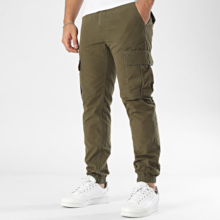 Tommy Jeans - Pantalon Cargo Ryan 0284 Vert Kaki