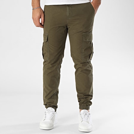 Tommy Jeans - Pantalon Cargo Ryan 0284 Vert Kaki