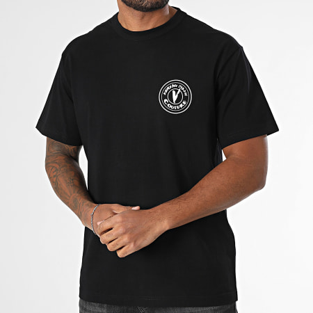 Versace Jeans Couture - Tee Shirt Cotton Jersey 78GAHE07-CJ00E Noir