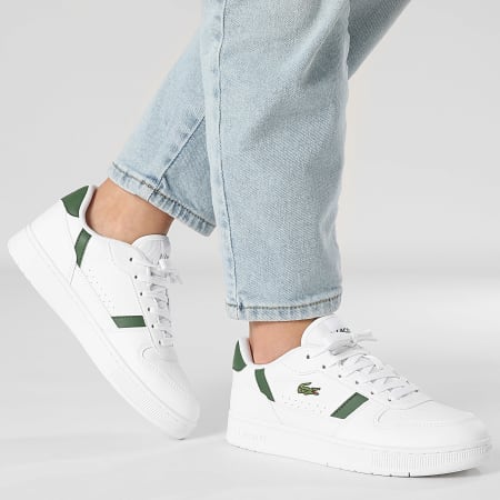 Lacoste - T-Clip Set 224 Blanco Verde Oscuro Zapatillas Mujer