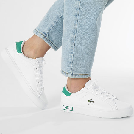 Lacoste - Baskets Femme Powercourt 224 White Green