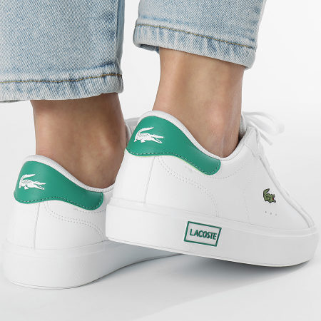 Lacoste - Baskets Femme Powercourt 224 White Green