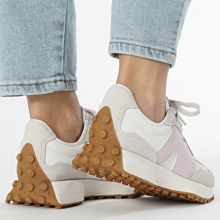 New Balance Zapatillas Mujer 327 WS327OR Off White Rosa Beige