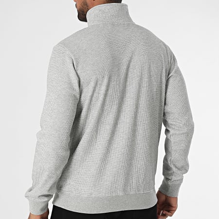 Adidas Originals - Sudadera con cremallera Waffle Essential JD2447 Gris jaspeado
