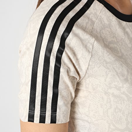 Adidas Originals - Tee Shirt A Bandes Crop Femme Snake Baby JI8407 Beige Serpent
