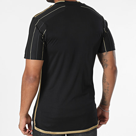Adidas Sportswear - Tee Shirt De Sport A Bandes LAFC JM1335 Noir Doré