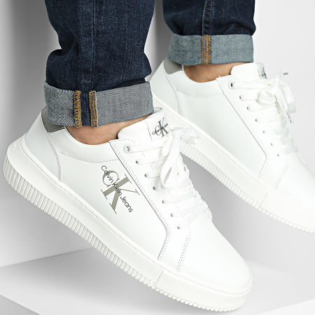 Calvin Klein Chunky Cupsole Mono 0681 Helder Wit Rock Ridge