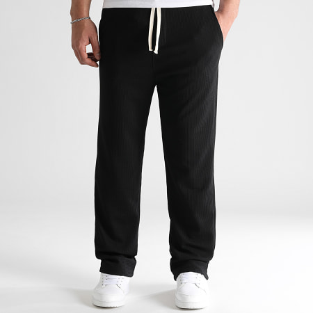 LBO - Pantalon Jogging Texturé Large 1504 Noir