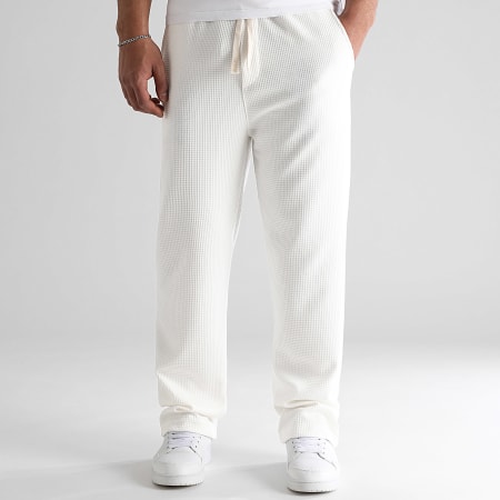 LBO - Pantalon Jogging Texturé Large 1752 Blanc