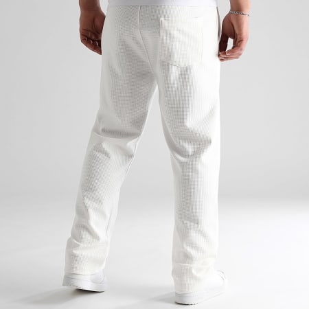 LBO - Pantalon Jogging Texturé Large 1752 Blanc