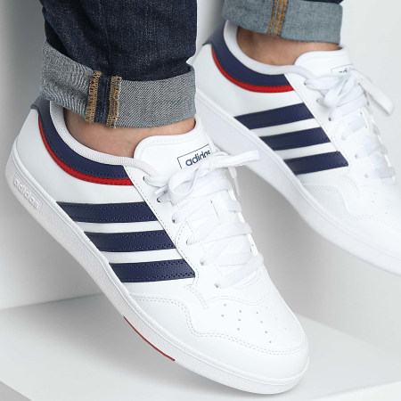 Adidas Sportswear - Baskets Hoops 4.0 JQ9986 Footwear White Dark Blue Team Power Red 2