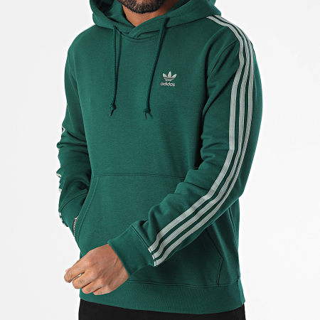Adidas Originals - Sudadera 3 Rayas JP1001 Verde Oscuro
