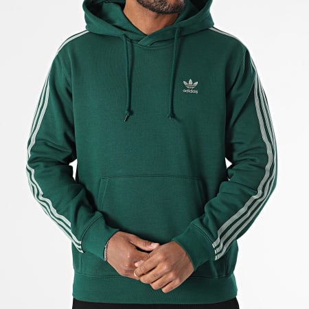 Adidas Originals - Sudadera 3 Rayas JP1001 Verde Oscuro