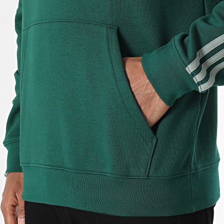 Adidas Originals - Sudadera 3 Rayas JP1001 Verde Oscuro