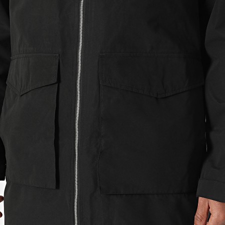 Jack And Jones - Veste Zippée Capuche Longue Sky Noir