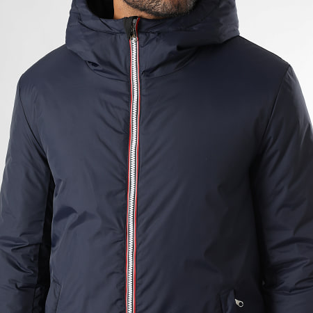 LBO - Parka reversible con capucha 0018 Negro Azul Marino