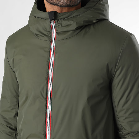 LBO - Parka Capuche Réversible 0019 Vert Kaki Noir
