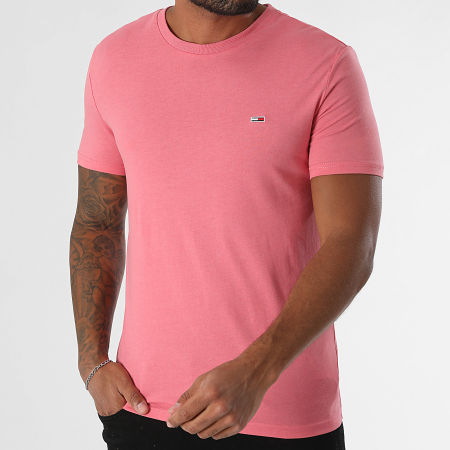 Tommy Jeans - Tee Shirt Slim Jaspe 0363 Rose
