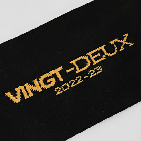ASHE 22 - Echarpe Et CD Vingt-Deux Offert Noir Jaune