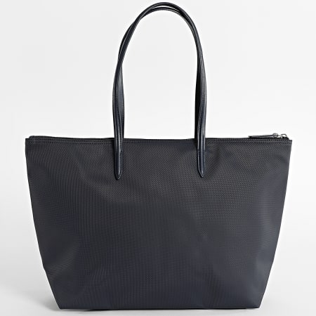 Lacoste Sac A Main Femme Logo Brodé Crocodile Bleu Marine